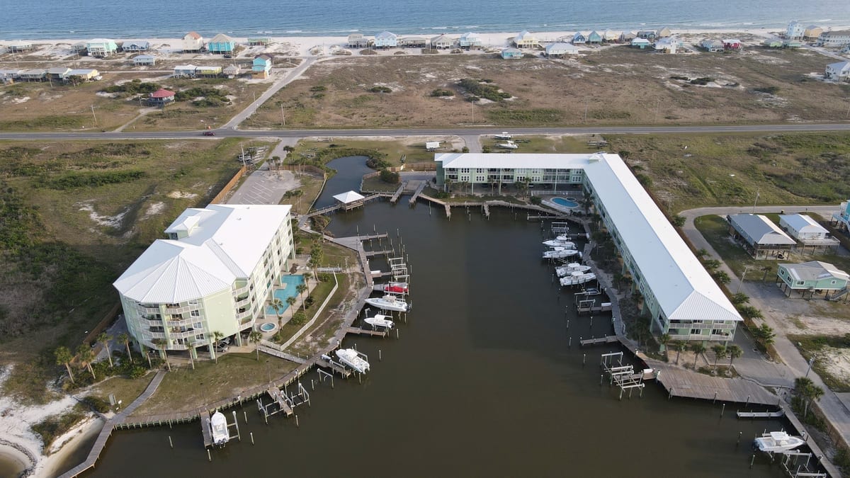 Navy Cove Harbor condos in Gulf Shores